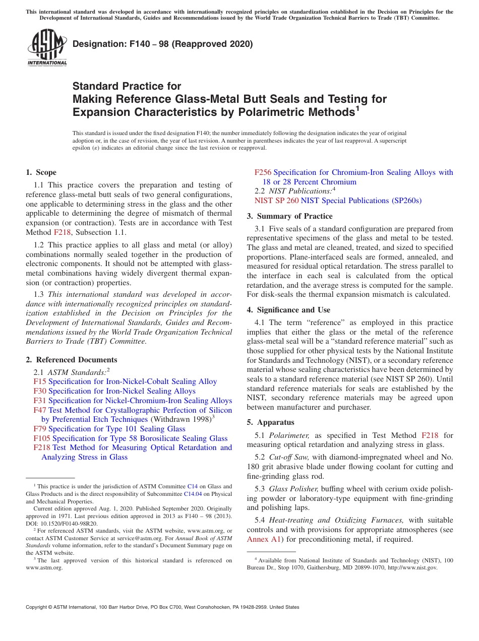 ASTM F140 - 98 (2020).pdf_第1页