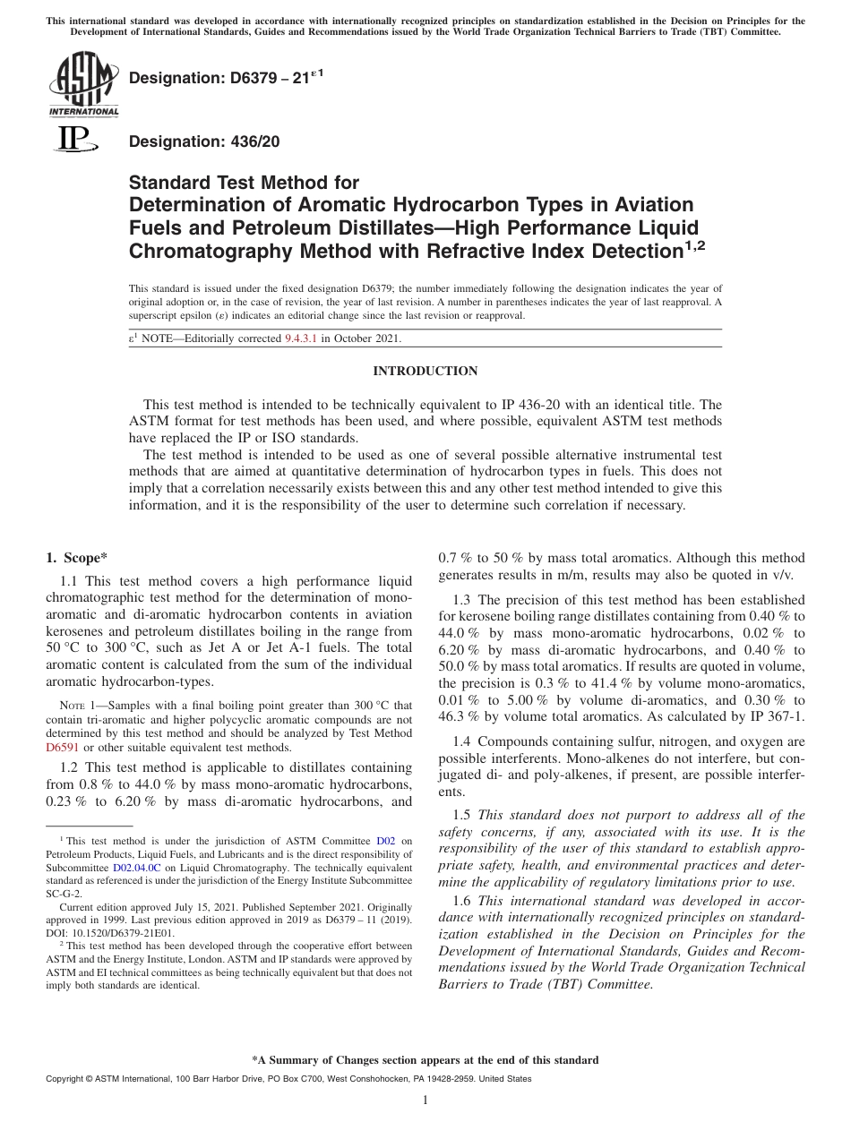 ASTM D6379 - 21e1.pdf_第1页