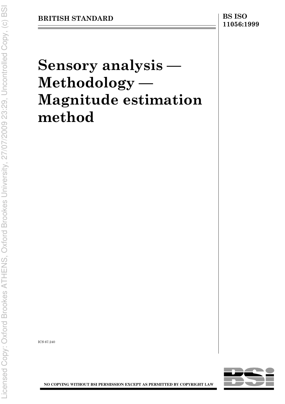 BS ISO 110561999.pdf_第1页