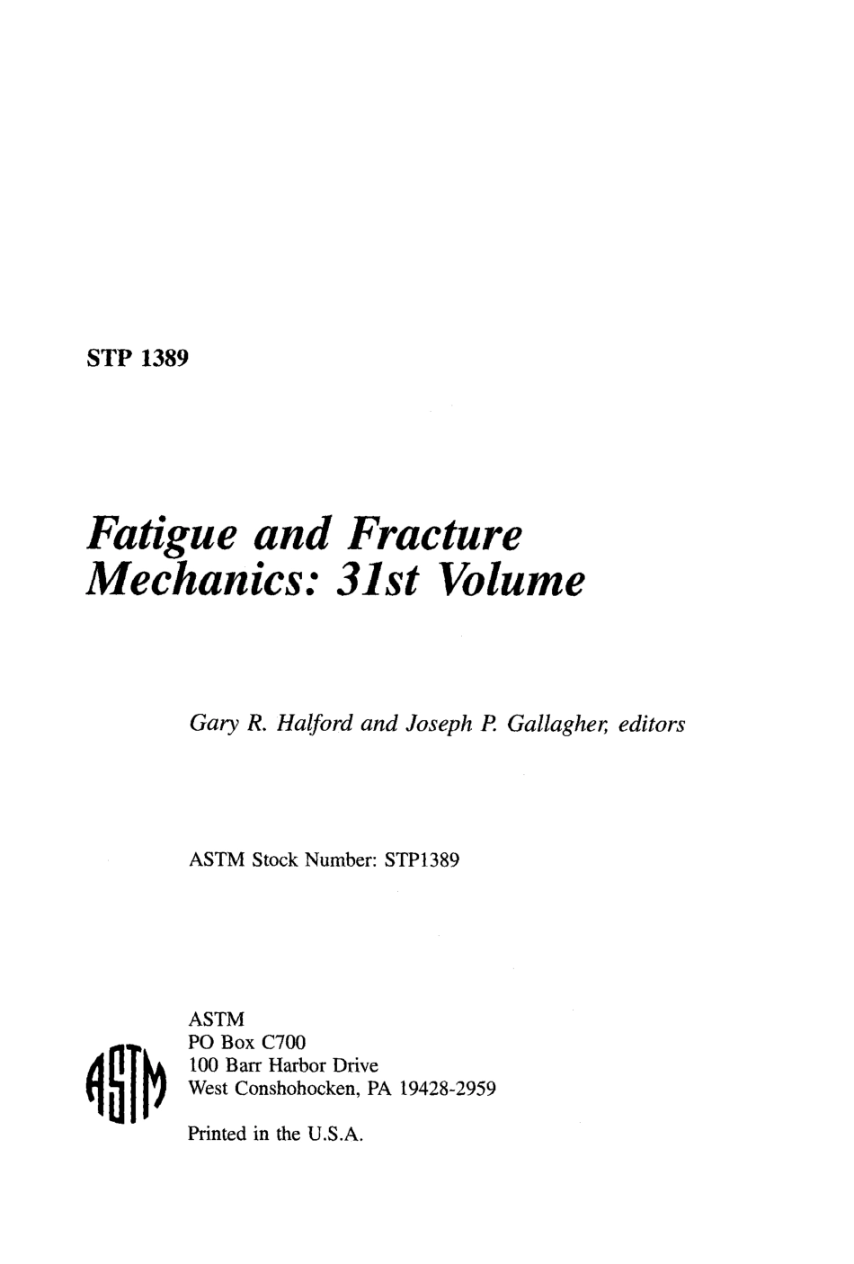 ASTM STP 1389-2000.pdf_第2页