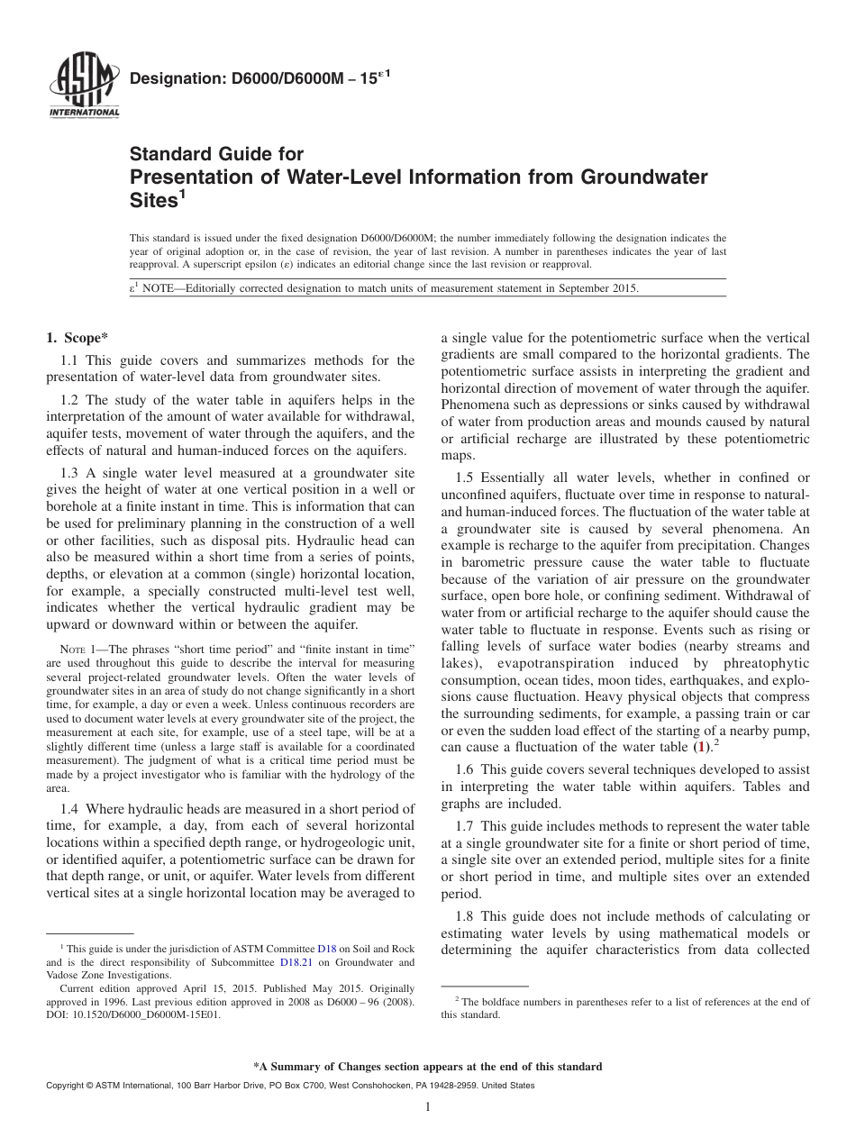 ASTM D6000 - D 6000M - 15e1.pdf_第1页