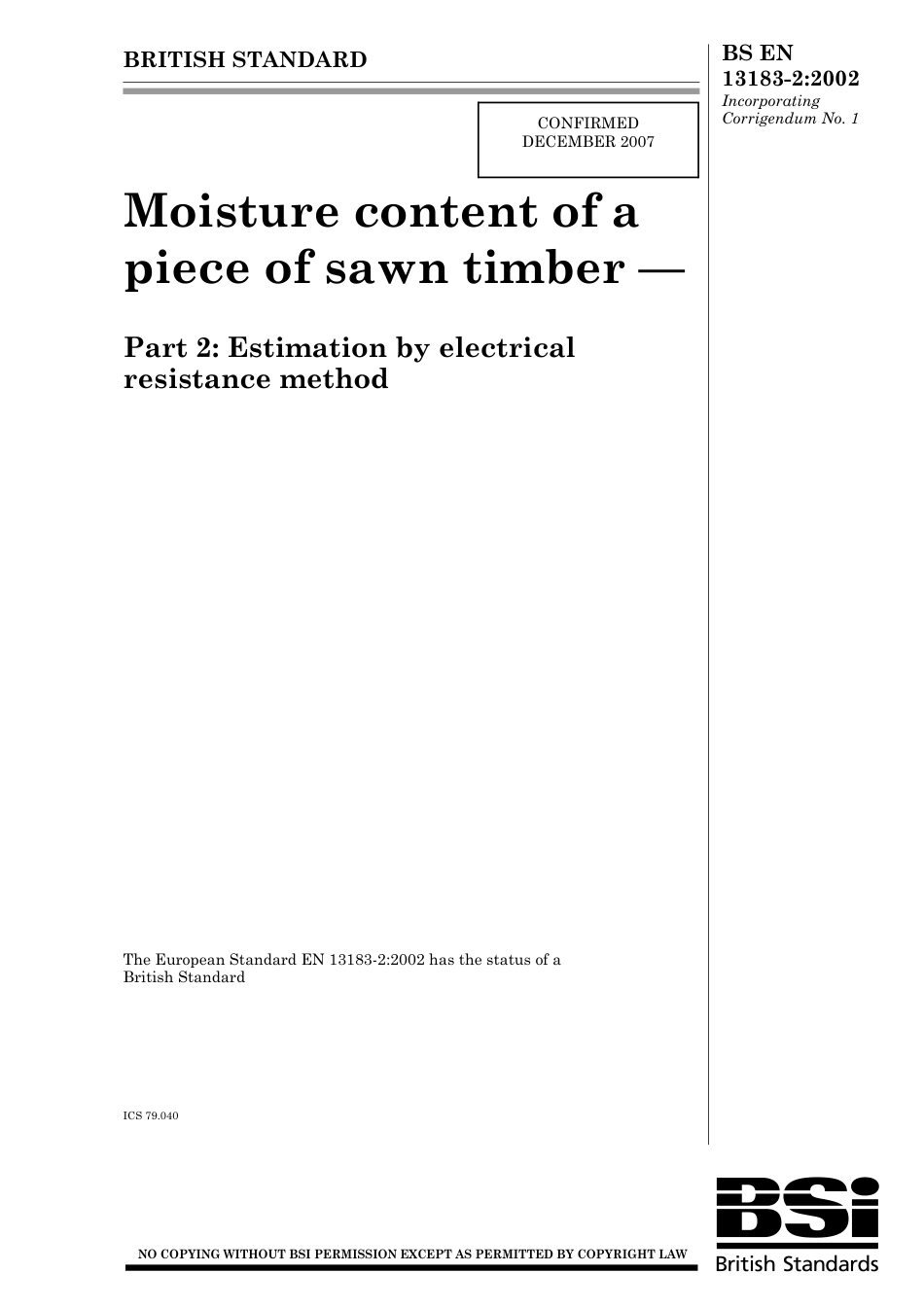BS EN 13183-2-2002 (2007).pdf_第1页