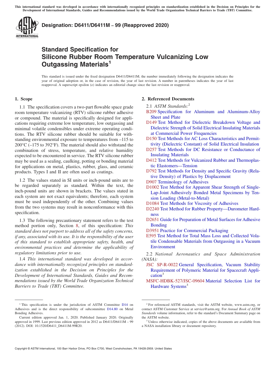 ASTM D6411 - D 6411M - 99 (2020).pdf_第1页