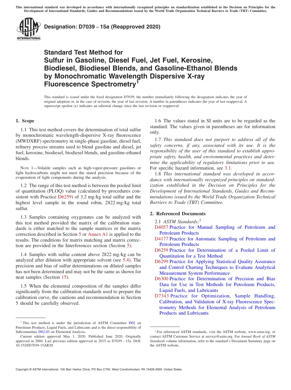 ASTM D7039 - 15a (2020).pdf_第1页
