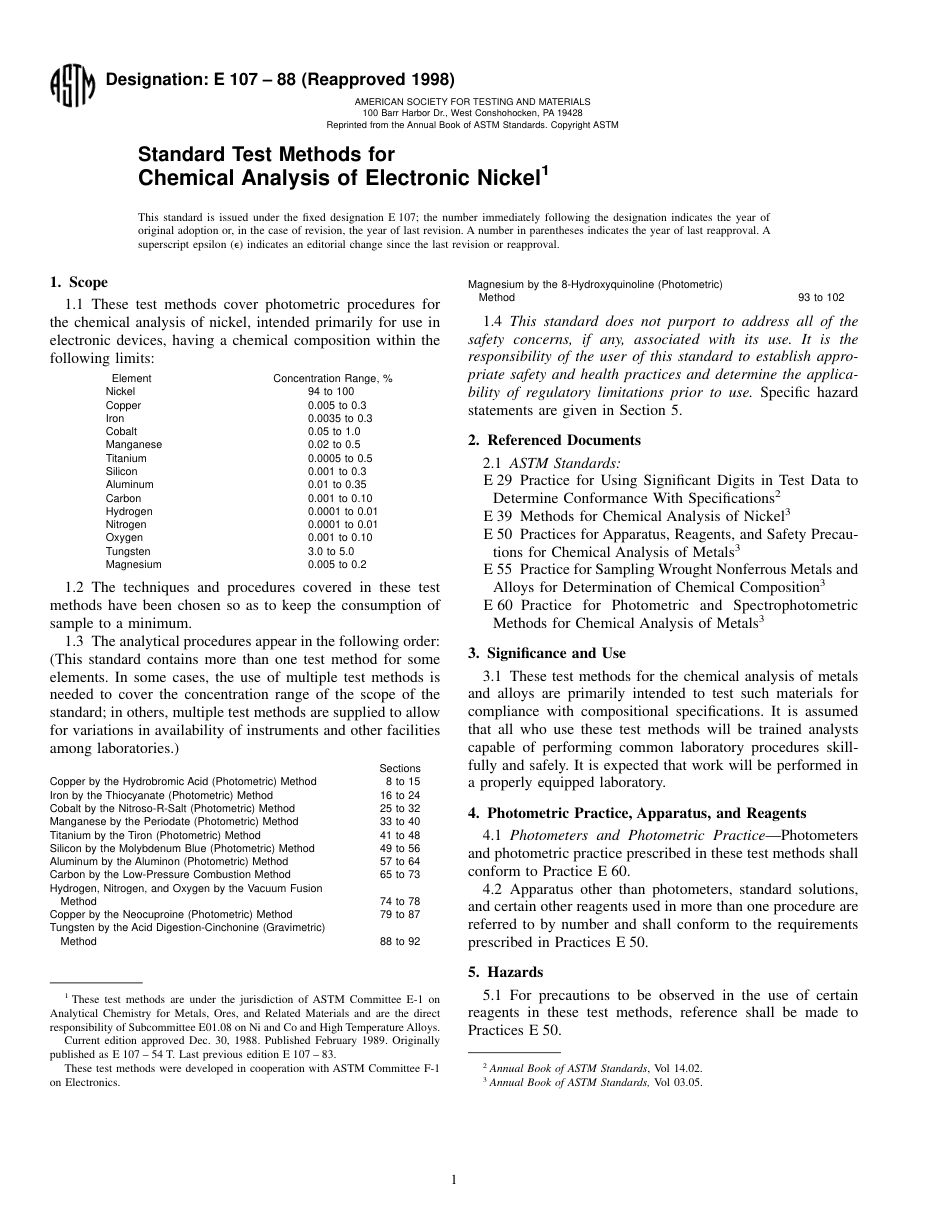 ASTM E107-88 (R1998)_Withdrawn 2003.pdf_第1页