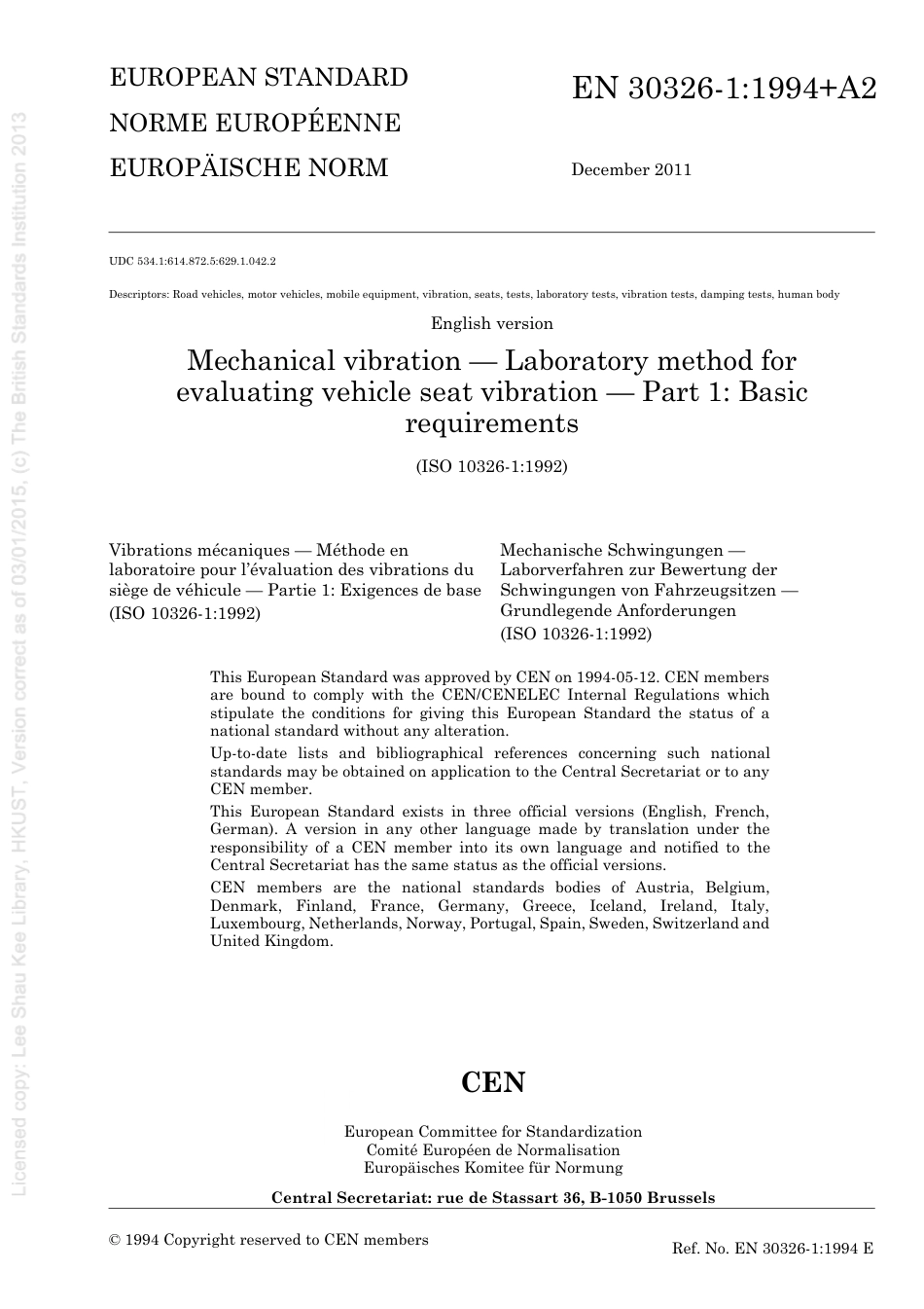 BS EN 30326-1-1994 + A2-2011 (2012).pdf_第3页