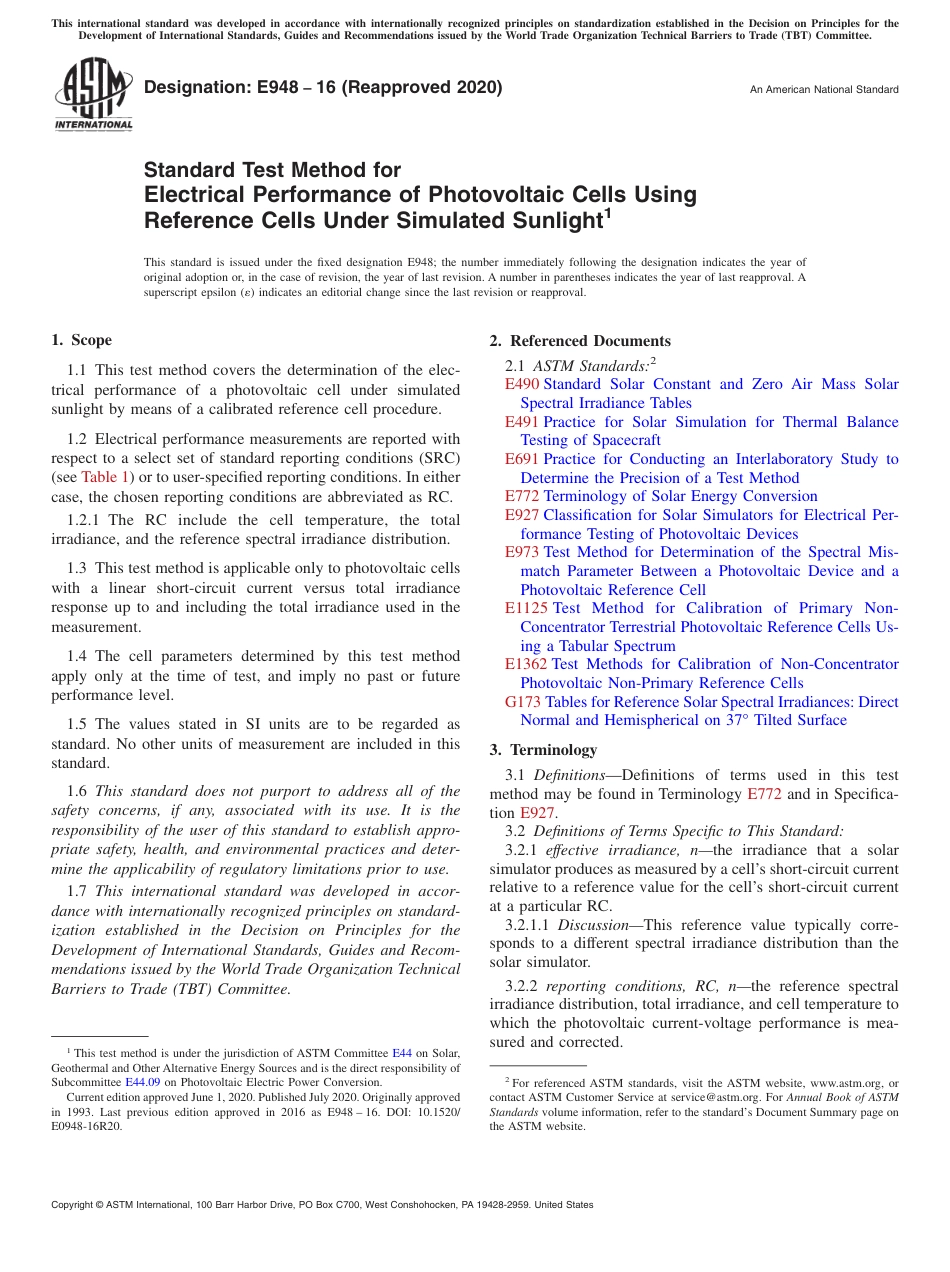 ASTM E948 - 16 (2020)(1).pdf_第1页