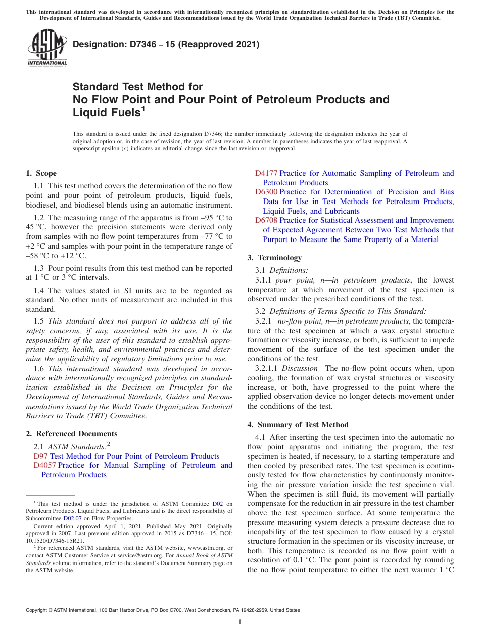 ASTM D7346 - 15 (2021).pdf_第1页