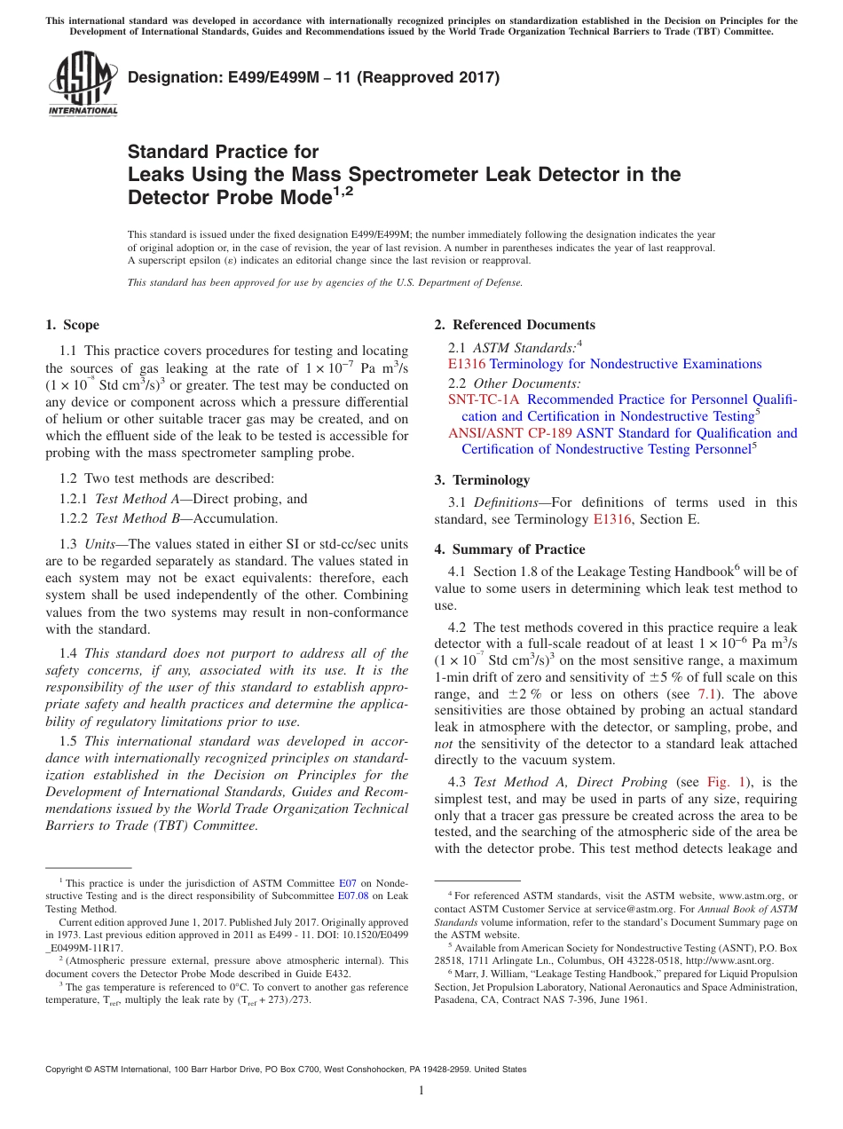 ASTM E499 - E 499M - 11 (2017).pdf_第1页