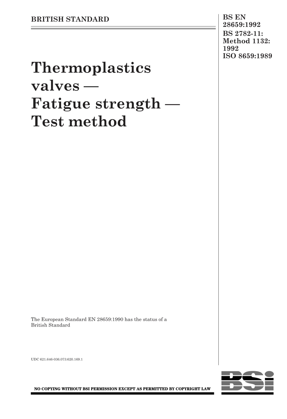 BS EN 28659-1992 (2000) ISO 8659-1989.pdf_第1页