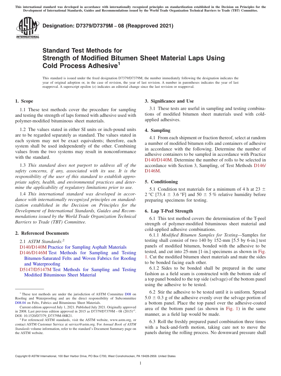 ASTM D7379 - D 7379M - 08 (2021).pdf_第1页