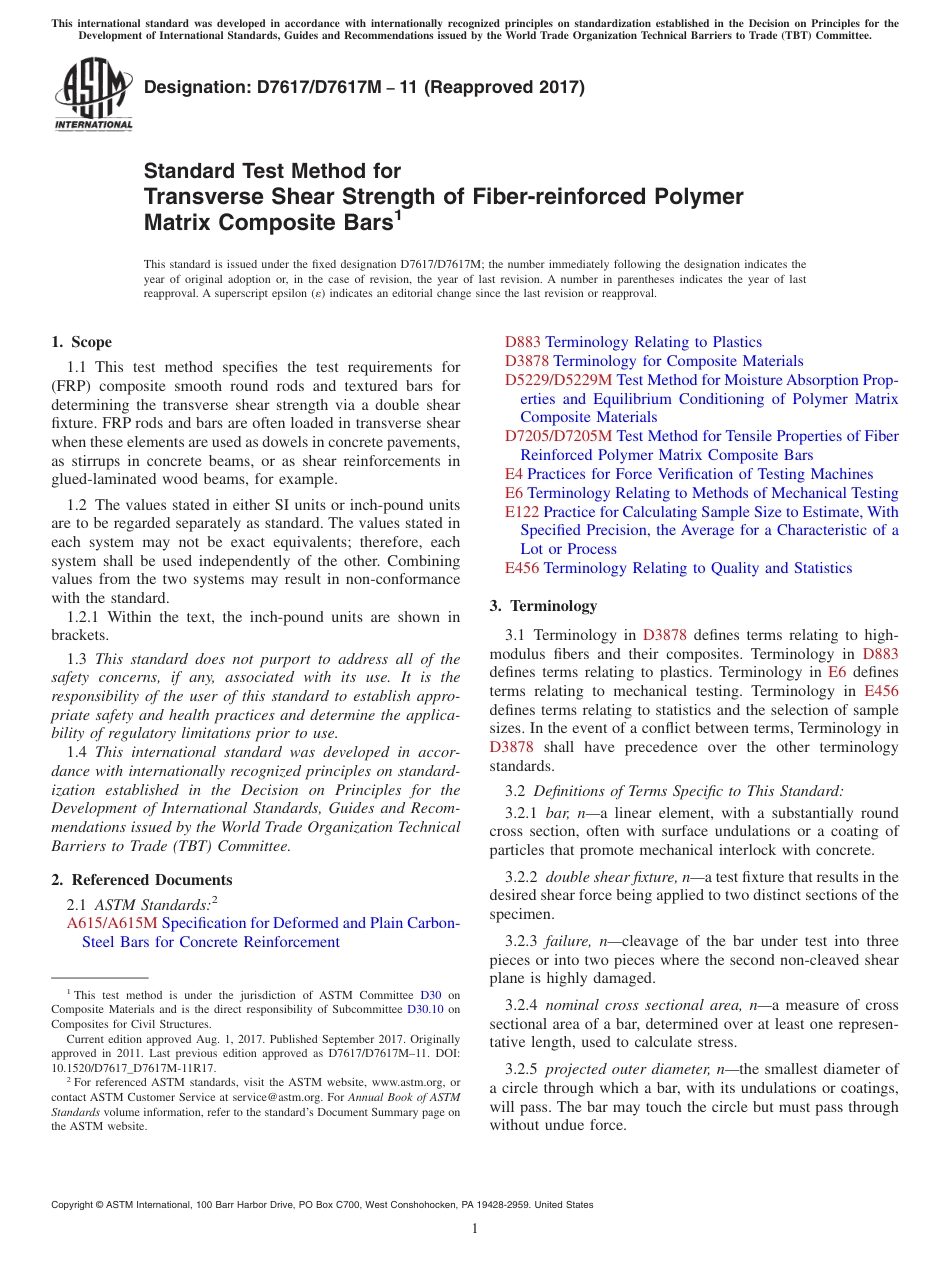 ASTM D7617 - D 7617M - 11 (2017).pdf_第1页