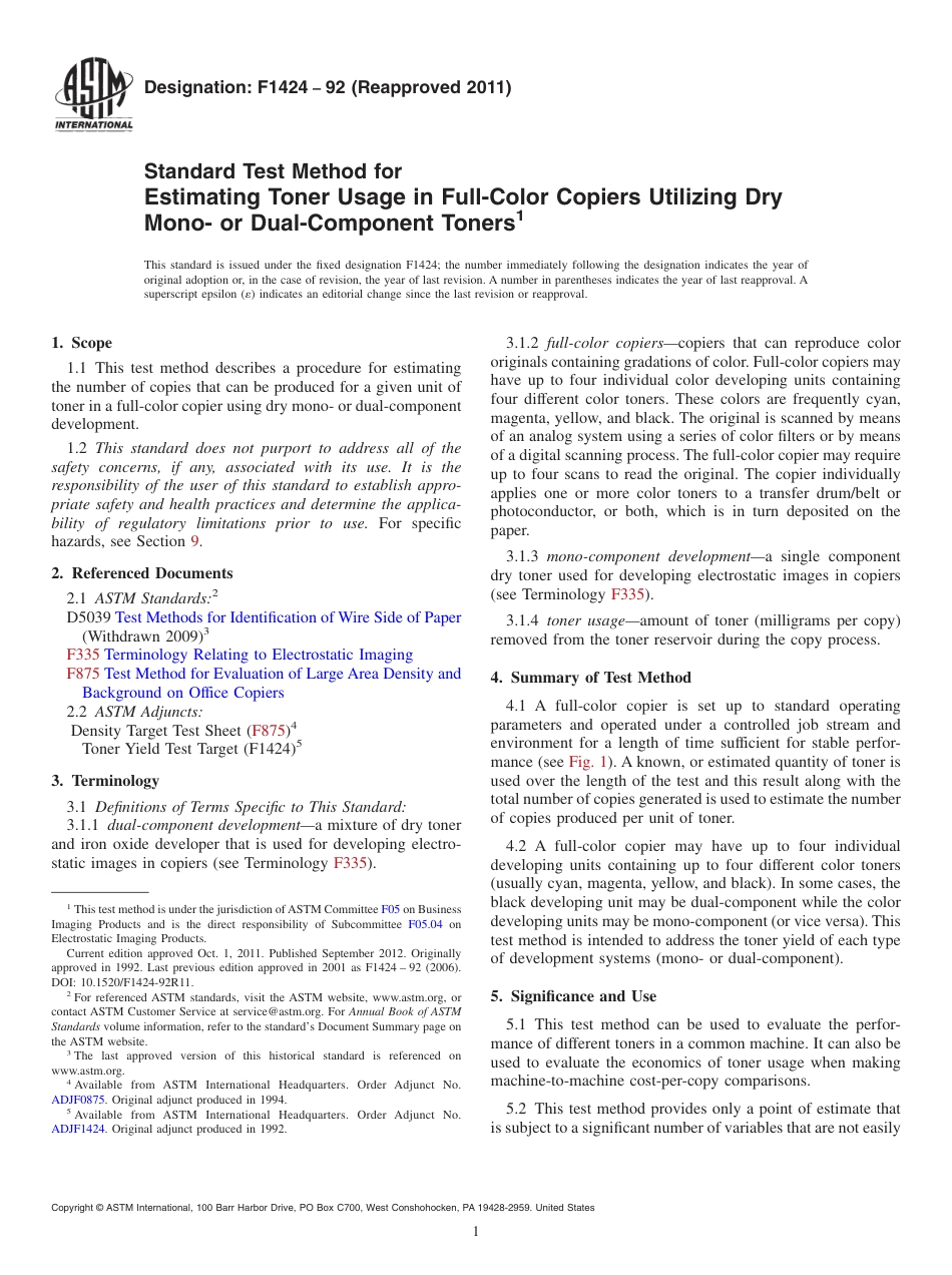 ASTM F1424 - 92 (2011).pdf_第1页