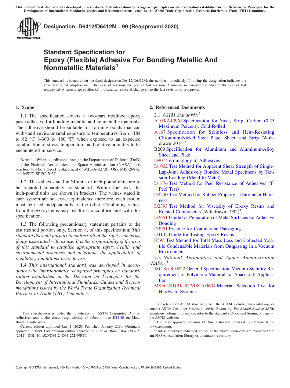 ASTM D6412 - D 6412M - 99 (2020).pdf_第1页