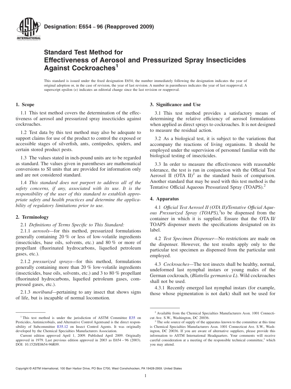 ASTM E654 - 96 (2009)(1).pdf_第1页