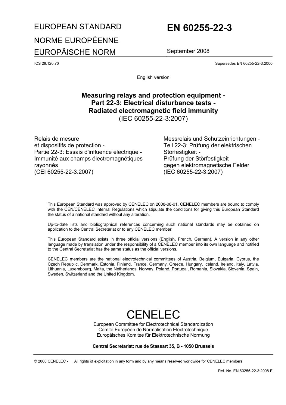 BS EN 60255-22-3-2008.pdf_第3页