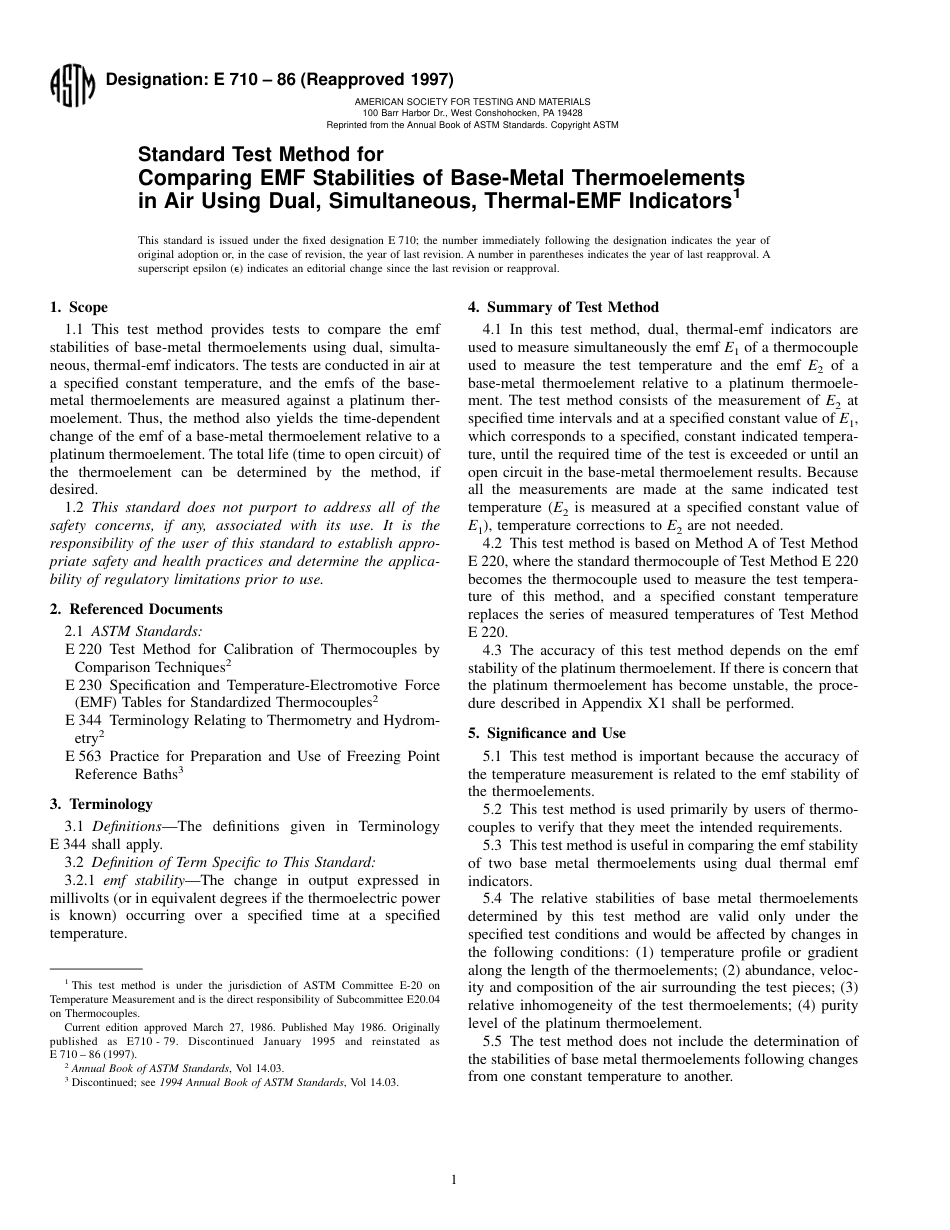 ASTM E710 - 86 (1997).pdf_第1页