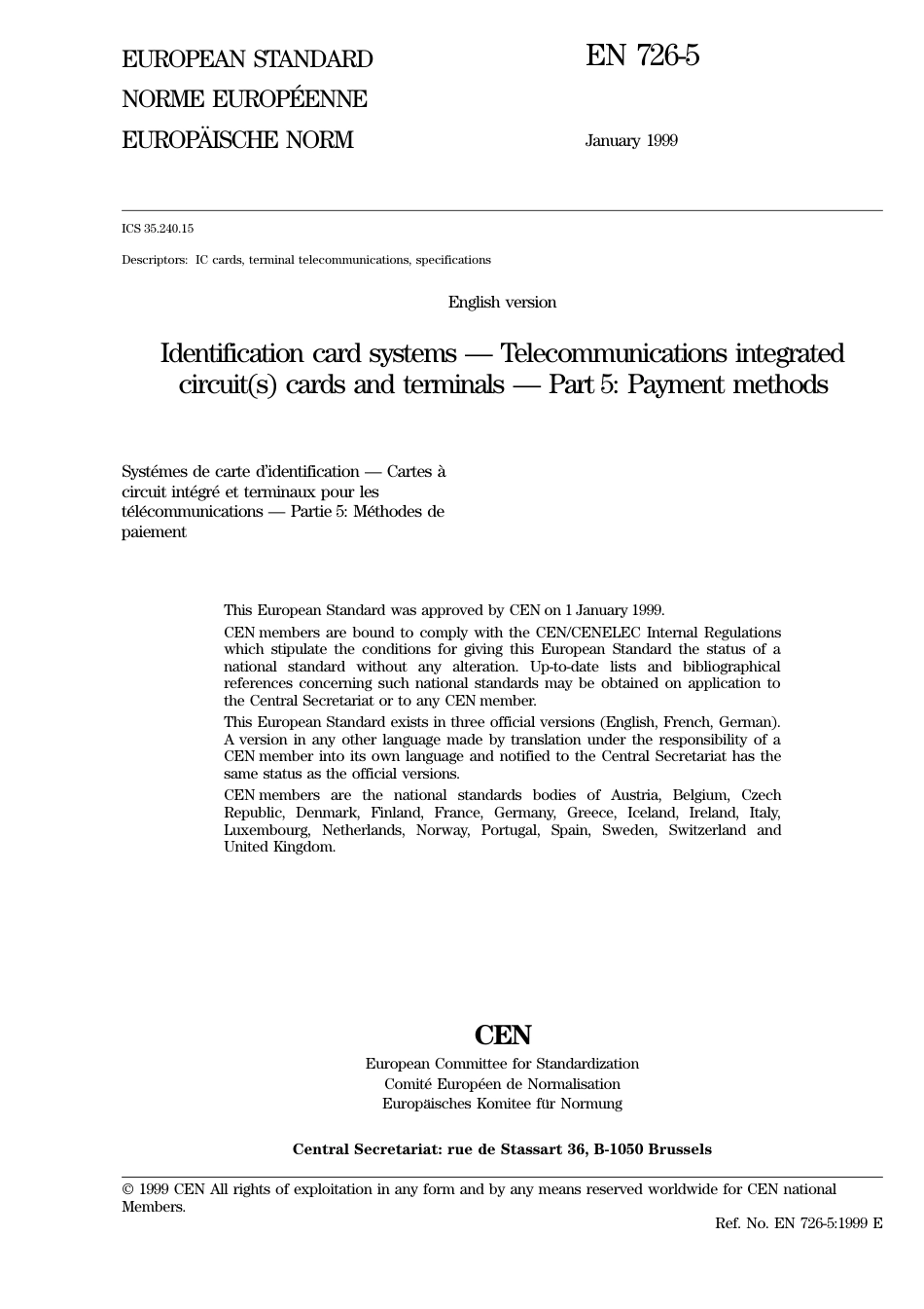 BS EN 00726-5-1999.pdf_第3页