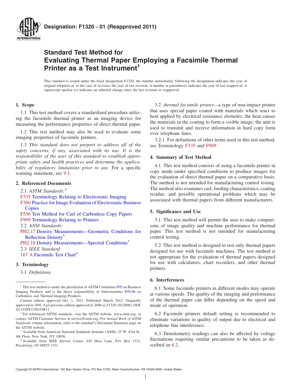 ASTM F1320 - 01 (2011).pdf_第1页