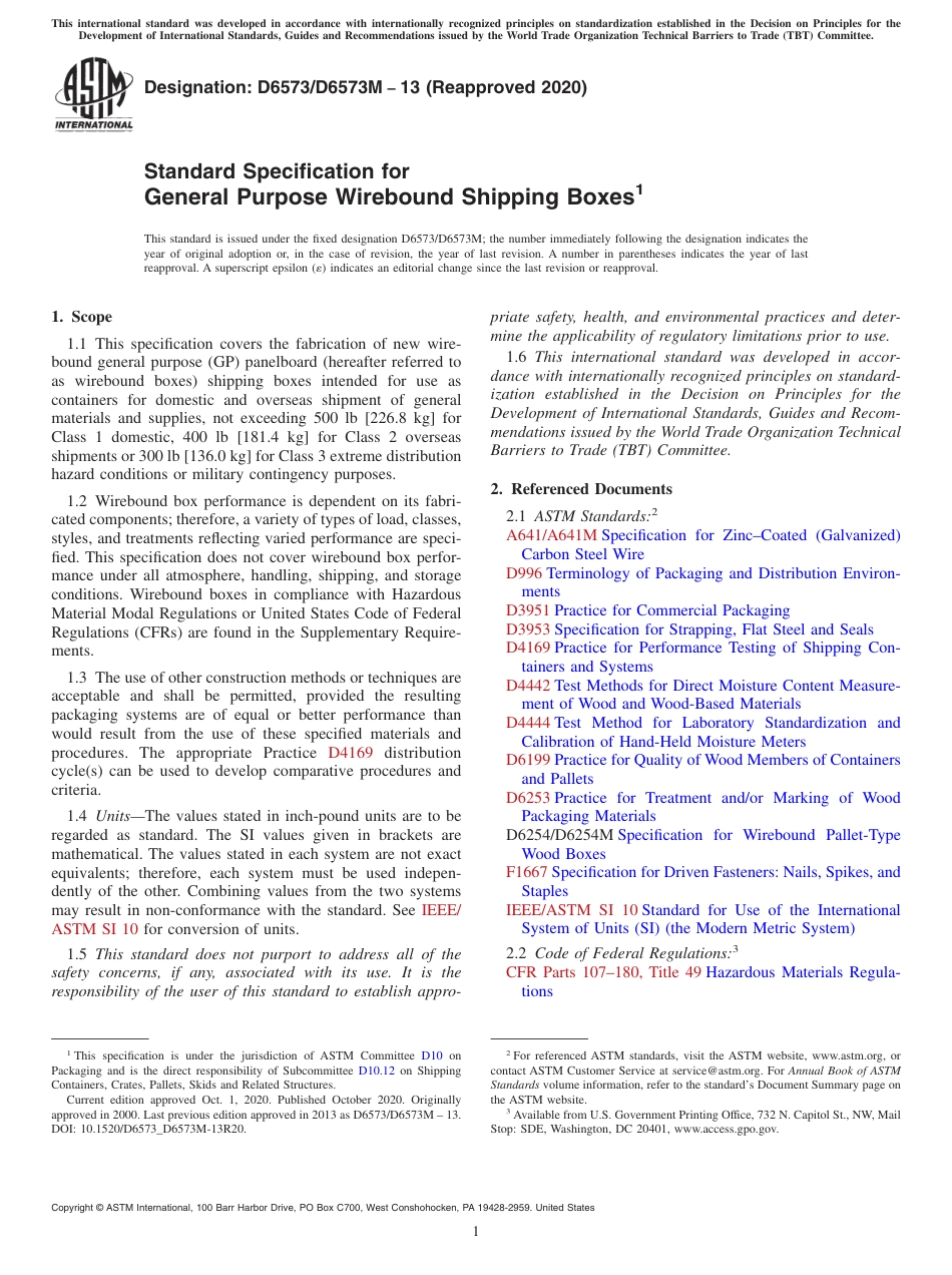 ASTM D6573 - D 6573M - 13 (2020).pdf_第1页