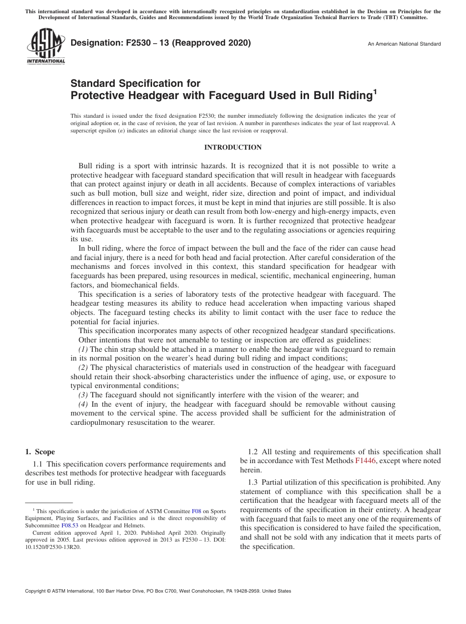 ASTM F2530 - 13 (2020).pdf_第1页