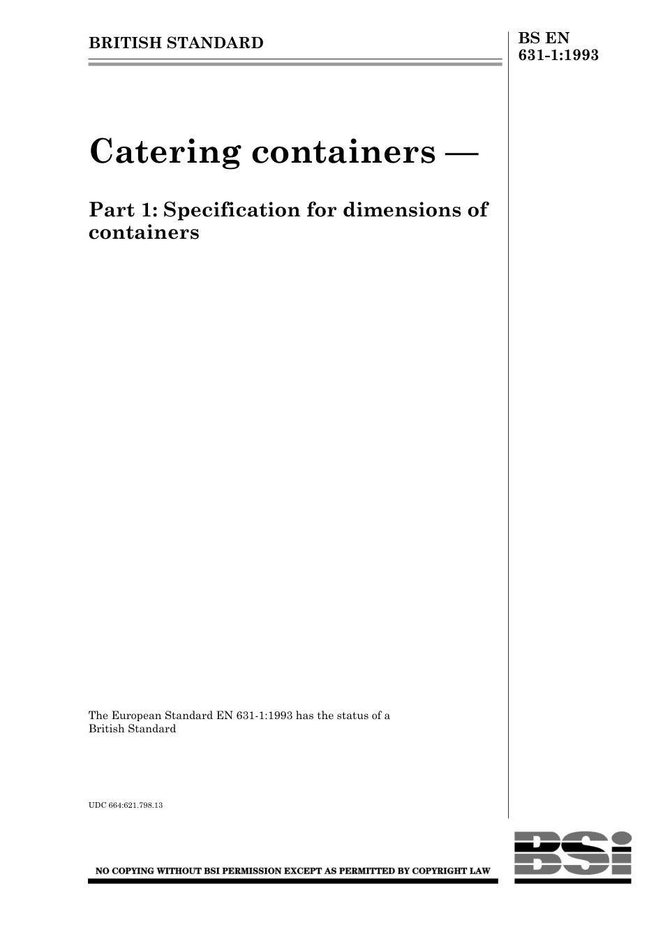 BS EN 00631-1-1993 (1999).pdf_第1页