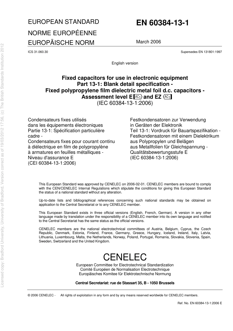 BS EN 60384-13-1-2006 (2009).pdf_第3页