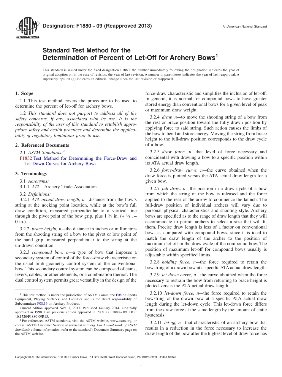 ASTM F1880 - 09 (2013).pdf_第1页