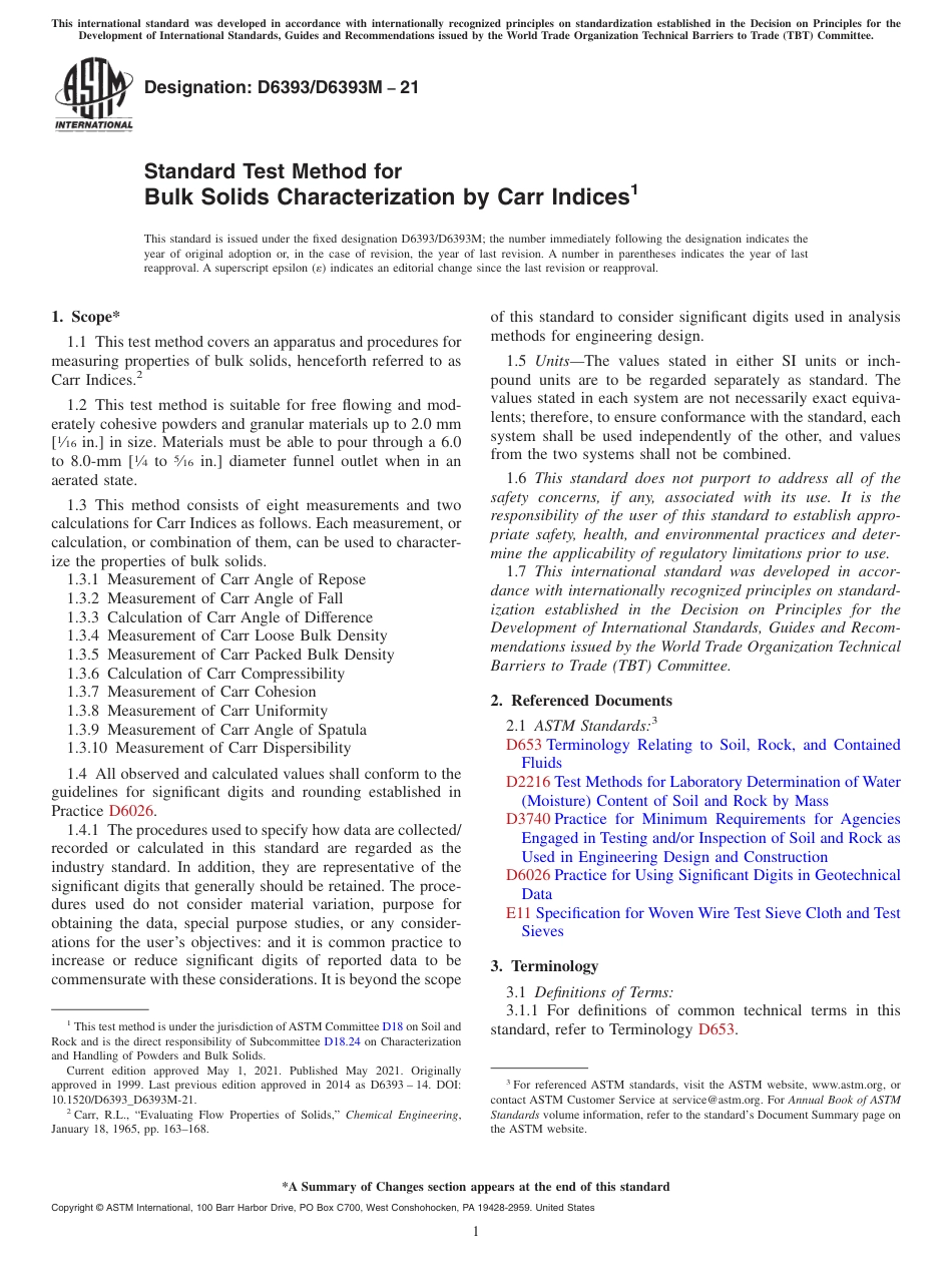 ASTM D6393 - D 6393M - 21.pdf_第1页