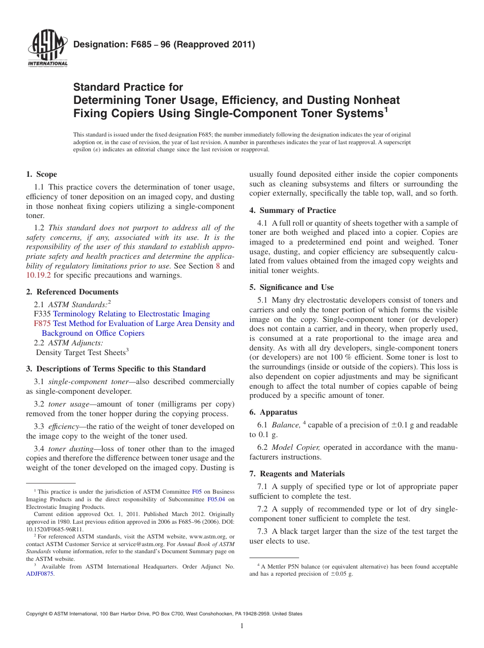 ASTM F685 - 96 (2011).pdf_第1页