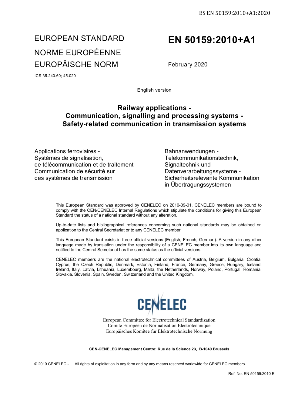 BS EN 50159-2010 + A1-2020.pdf_第3页