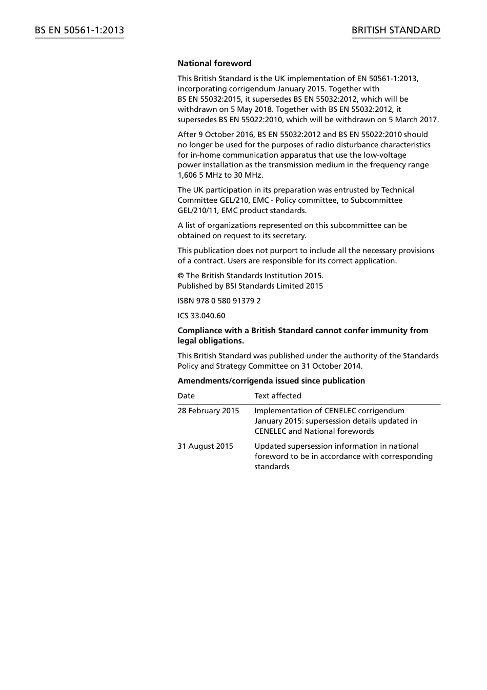 BS EN 50561-1-2013 (2015).pdf_第2页