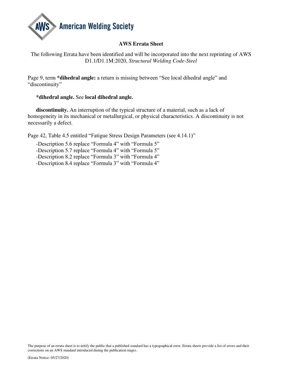AWS D1.1 - D1.1M-2020 errata 2020.pdf_第1页