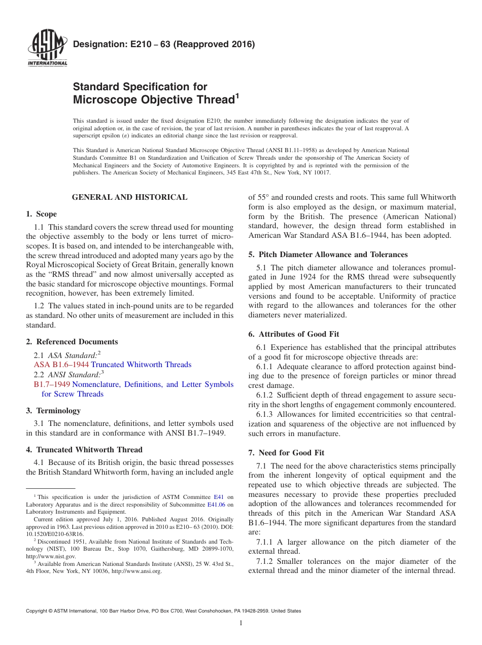 ASTM E210 - 63 (2016).pdf_第1页