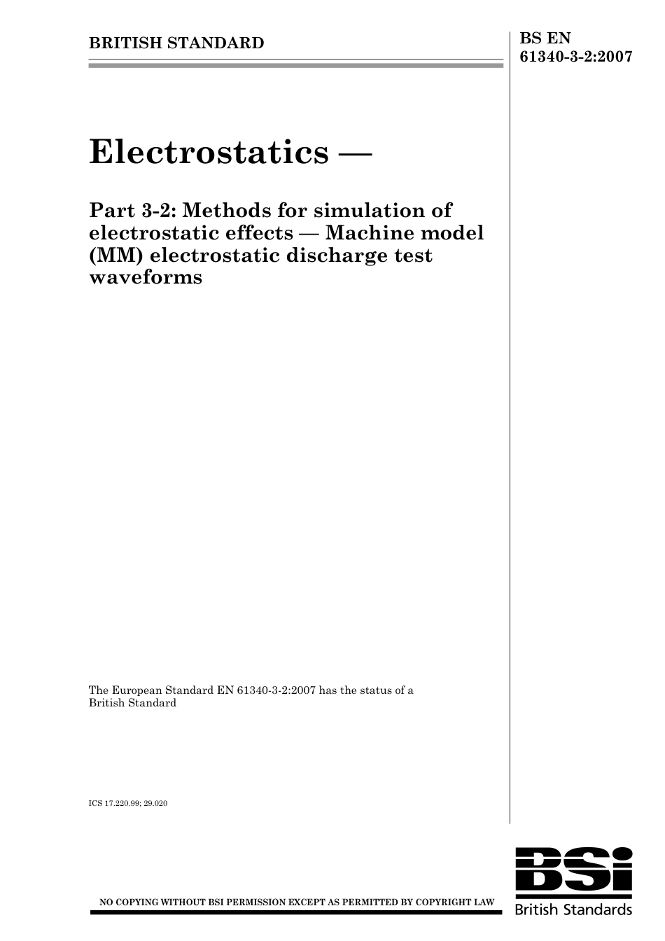 BS EN 61340-3-2-2007.pdf_第1页