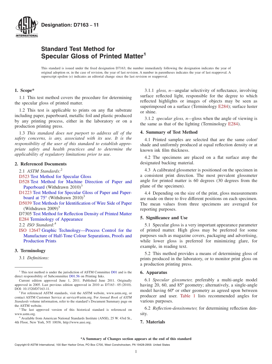 ASTM D7163 - 11.pdf_第1页
