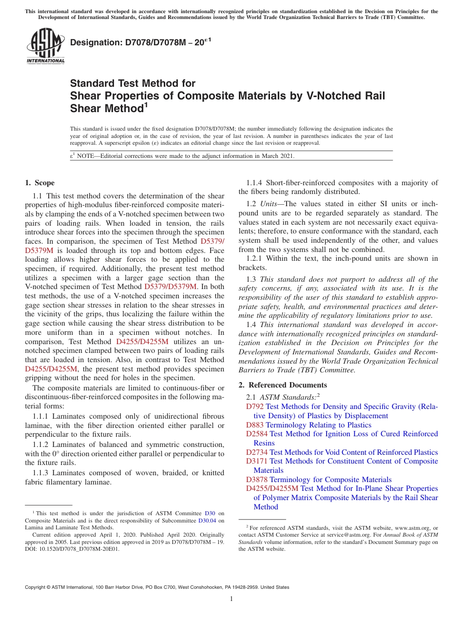 ASTM D7078 - D 7078M - 20e1.pdf_第1页