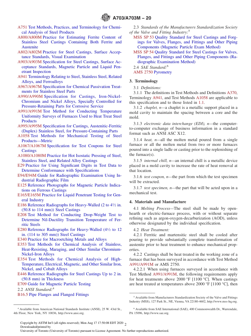 ASTM_A_703_20_Steel_Castings,_General_Requirements,_for_Pressure.pdf_第2页