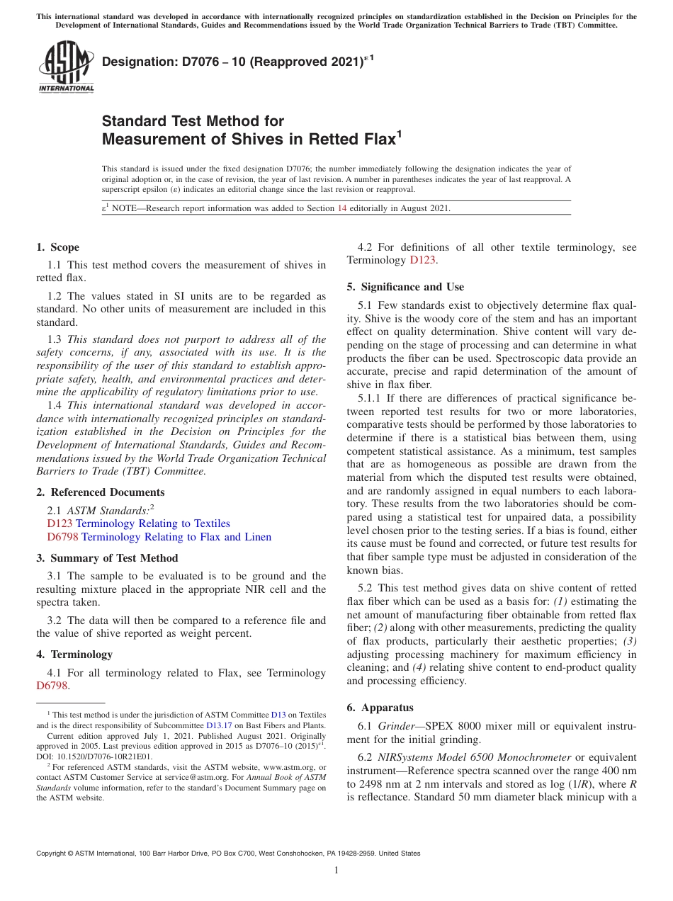 ASTM D7076 - 10 (2021)e1.pdf_第1页