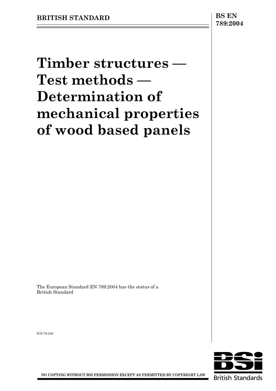 BS EN 00789-2004 (2005).pdf_第1页