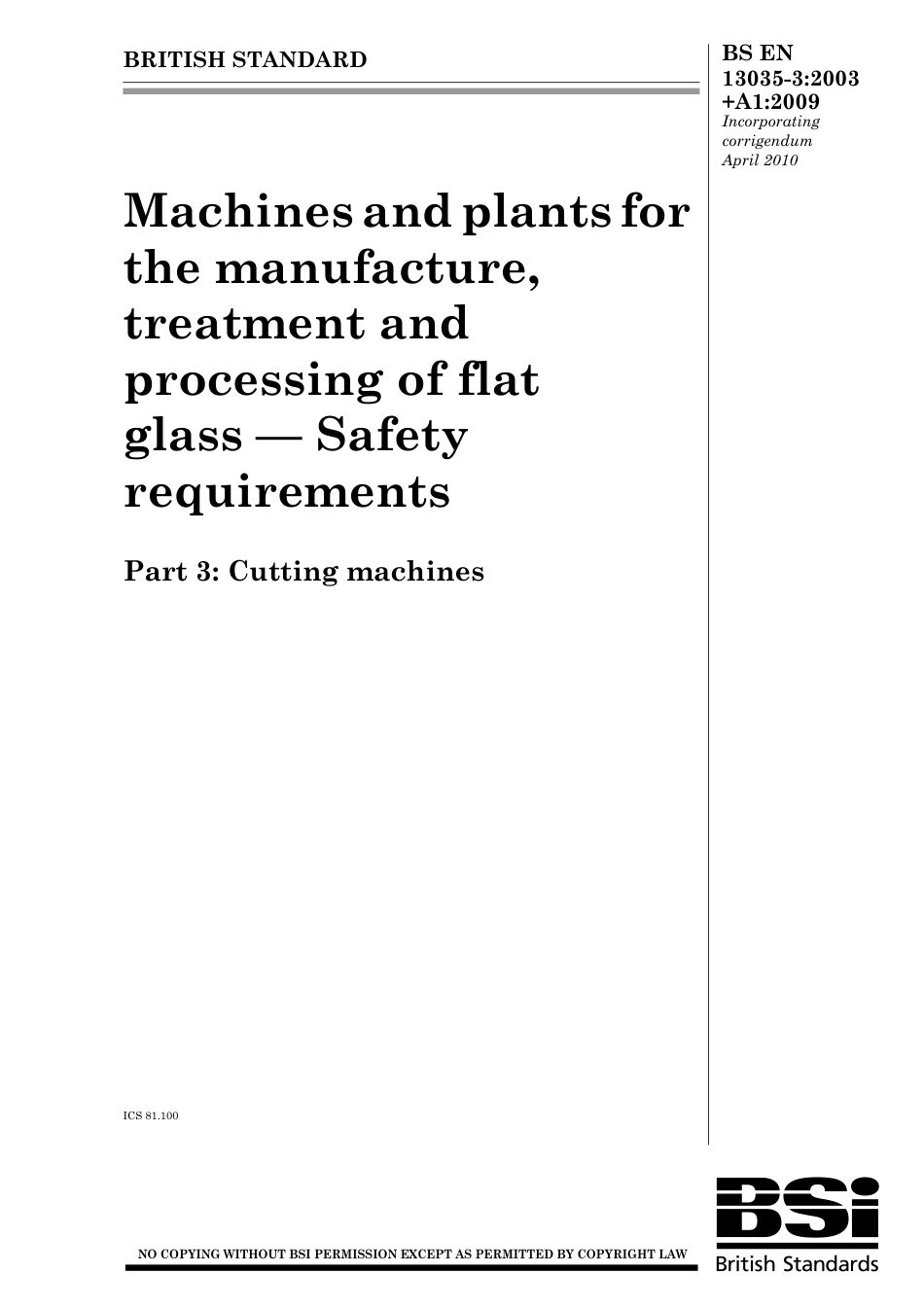 BS EN 13035-3-2003 + A1-2009 (2010).pdf_第1页