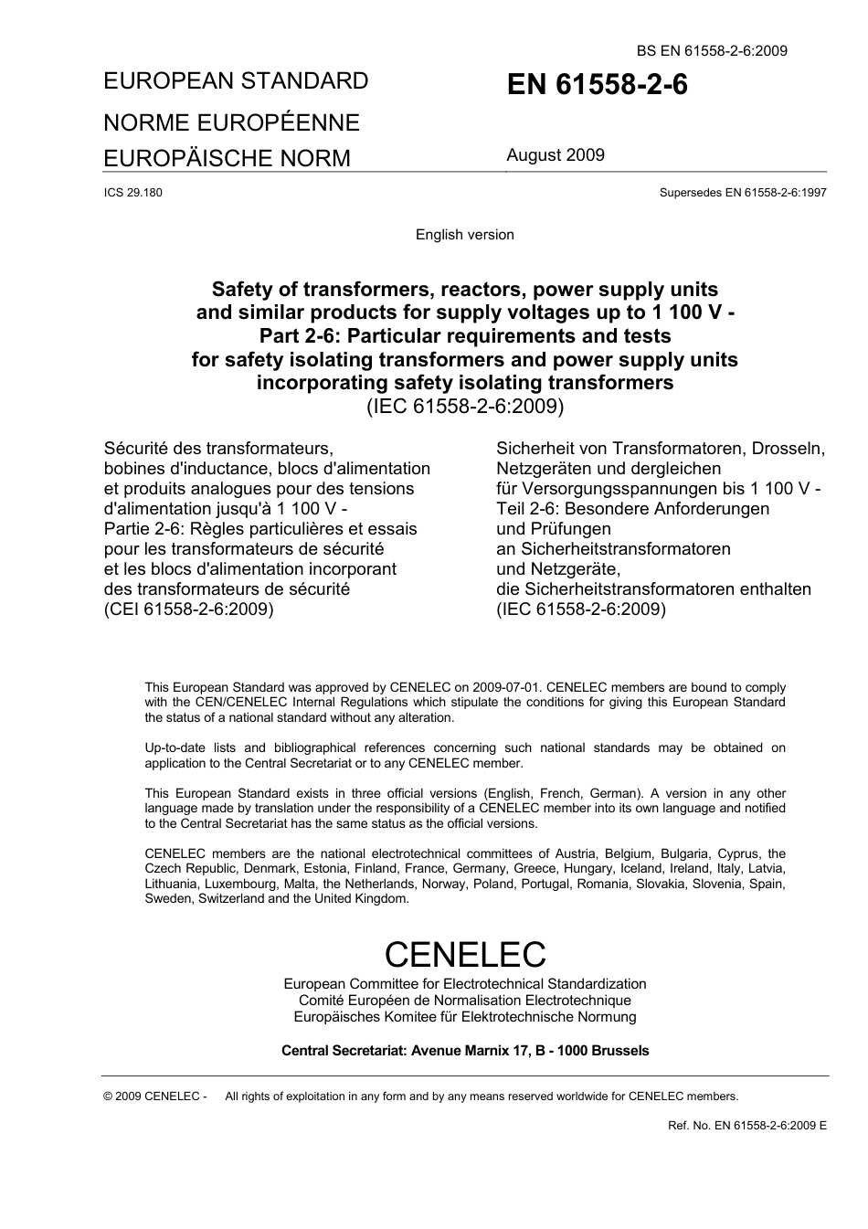 BS EN 61558-2-6-2009.pdf_第3页