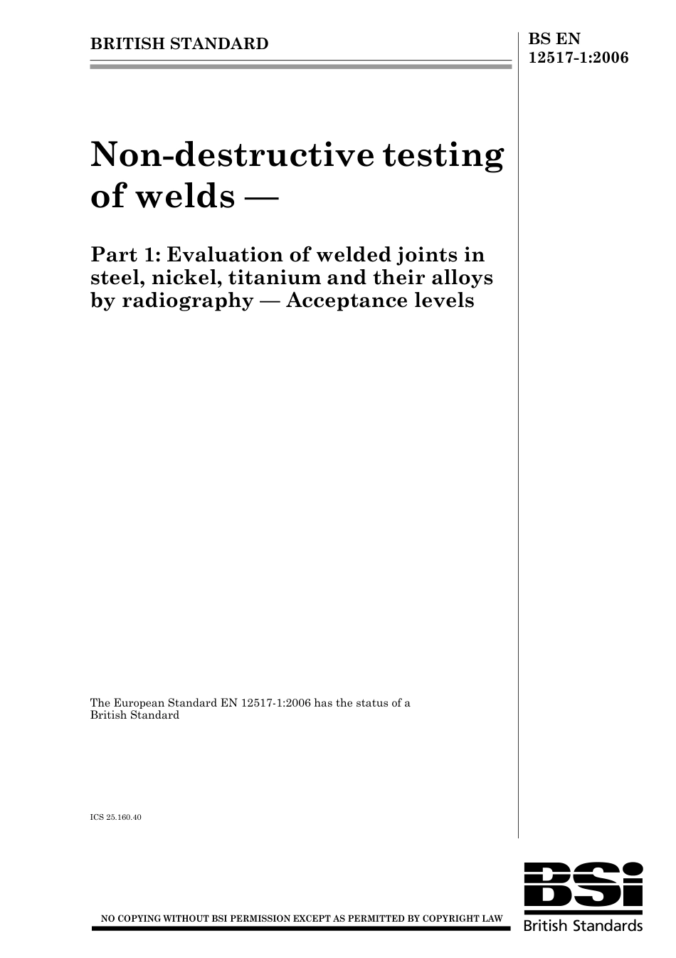 BS EN 12517-1-2006.pdf_第1页