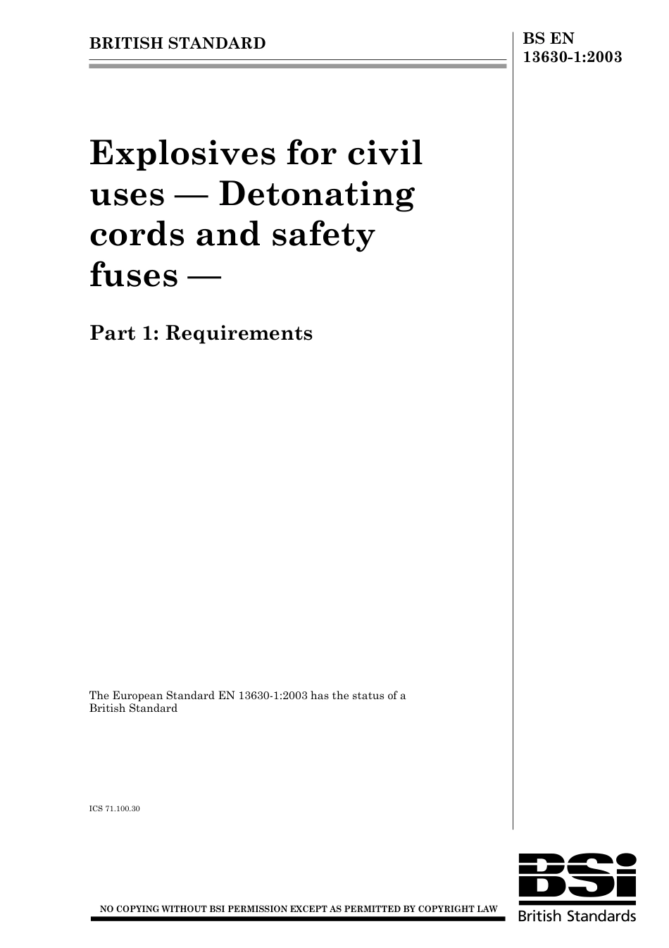 BS EN 13630-1-2003.pdf_第1页