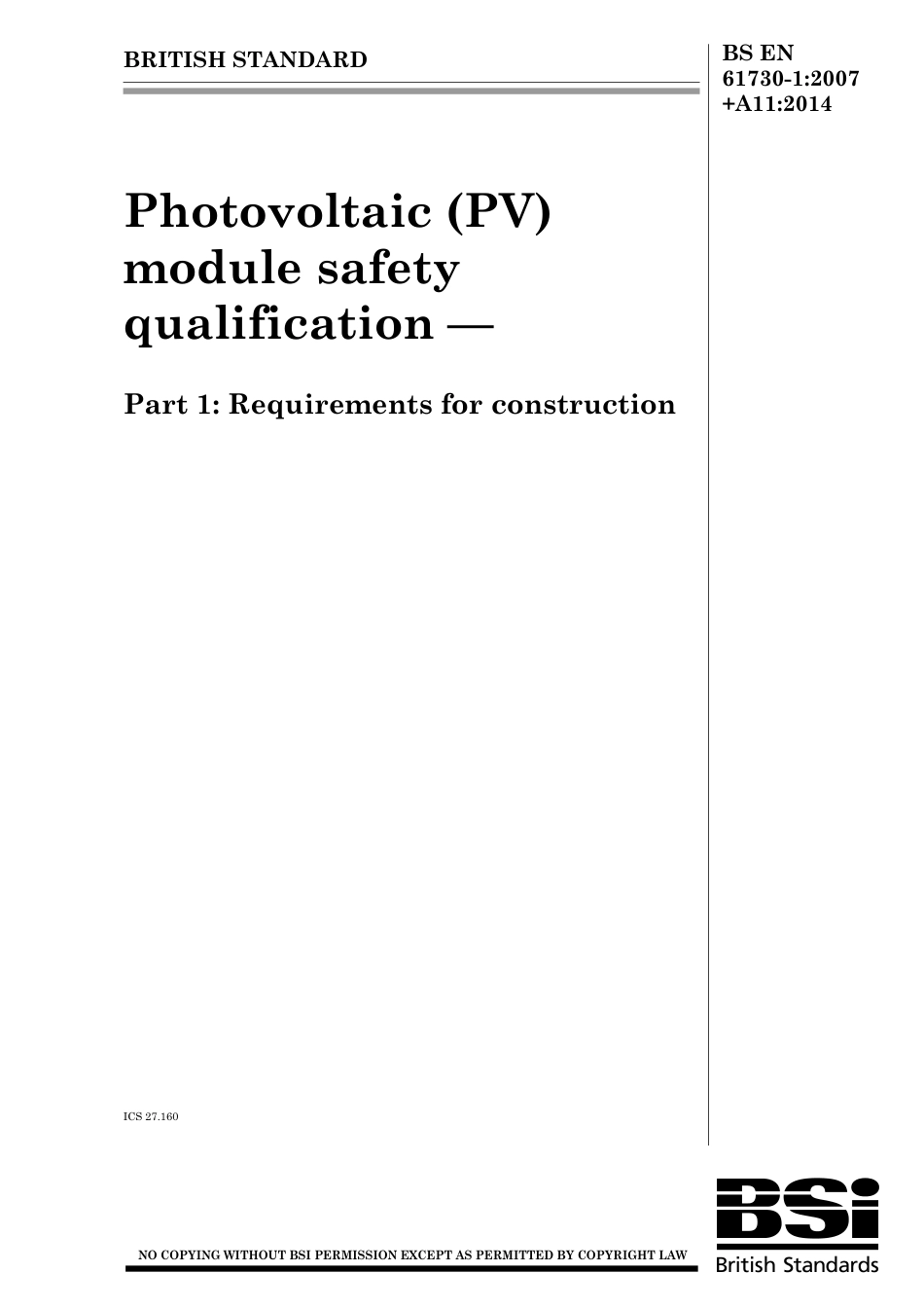 BS EN 61730-1-2007 + A11-2014.pdf_第1页