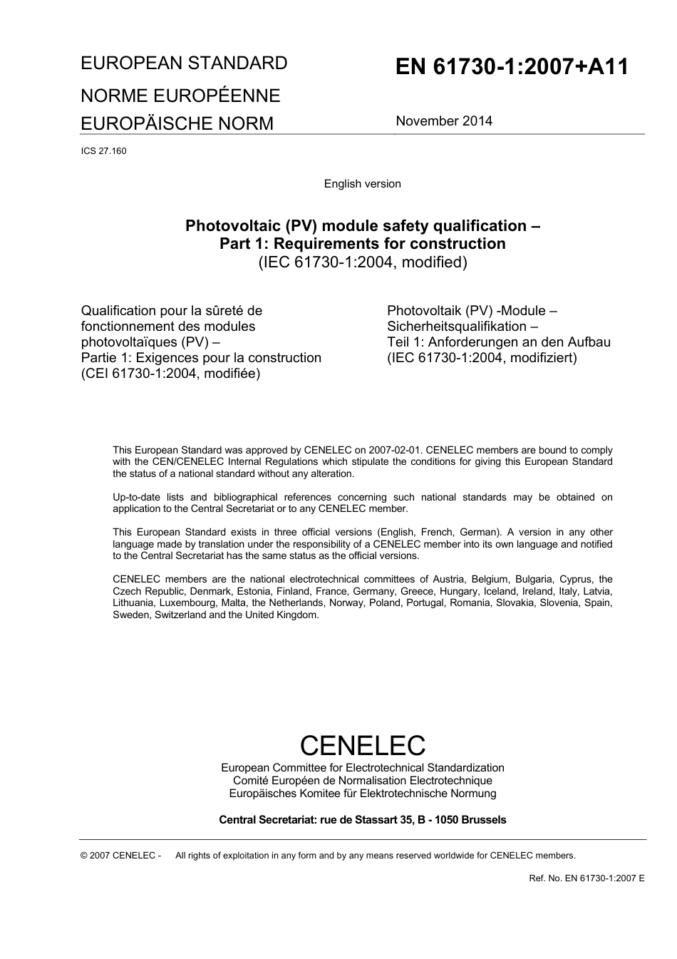 BS EN 61730-1-2007 + A11-2014.pdf_第3页