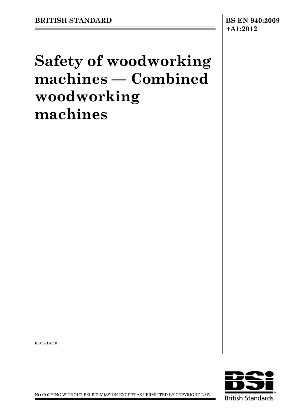 BS EN 00940-2009 + A1-2012.pdf_第1页