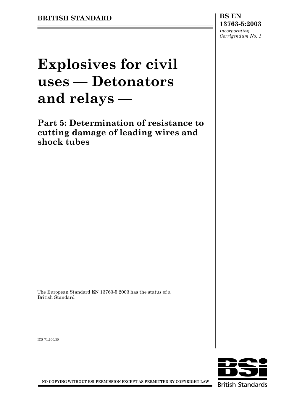 BS EN 13763-5-2003 (2004).pdf_第1页