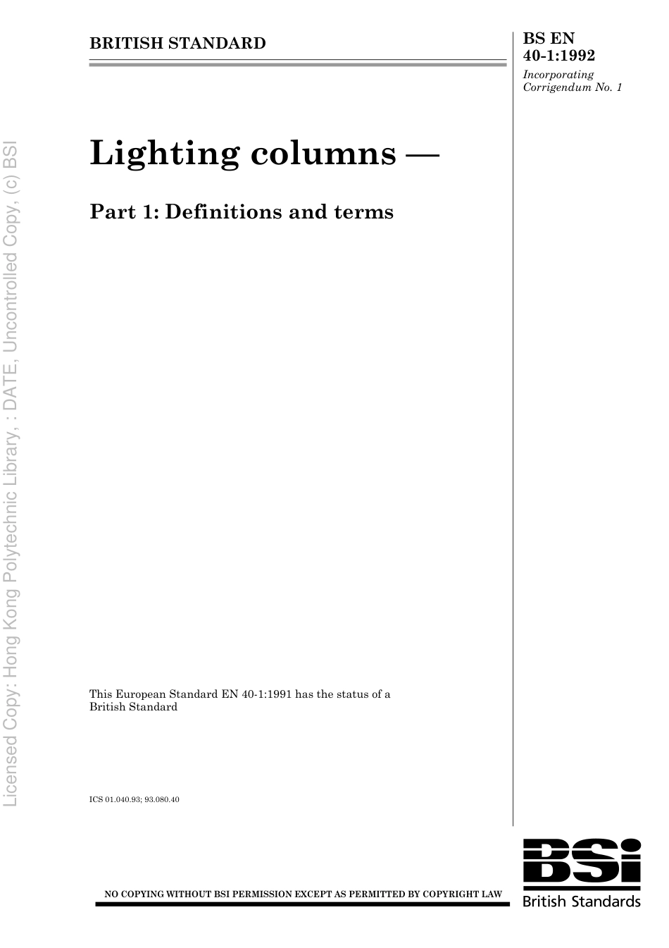 BS EN 00040-1-1992 (2006).pdf_第1页