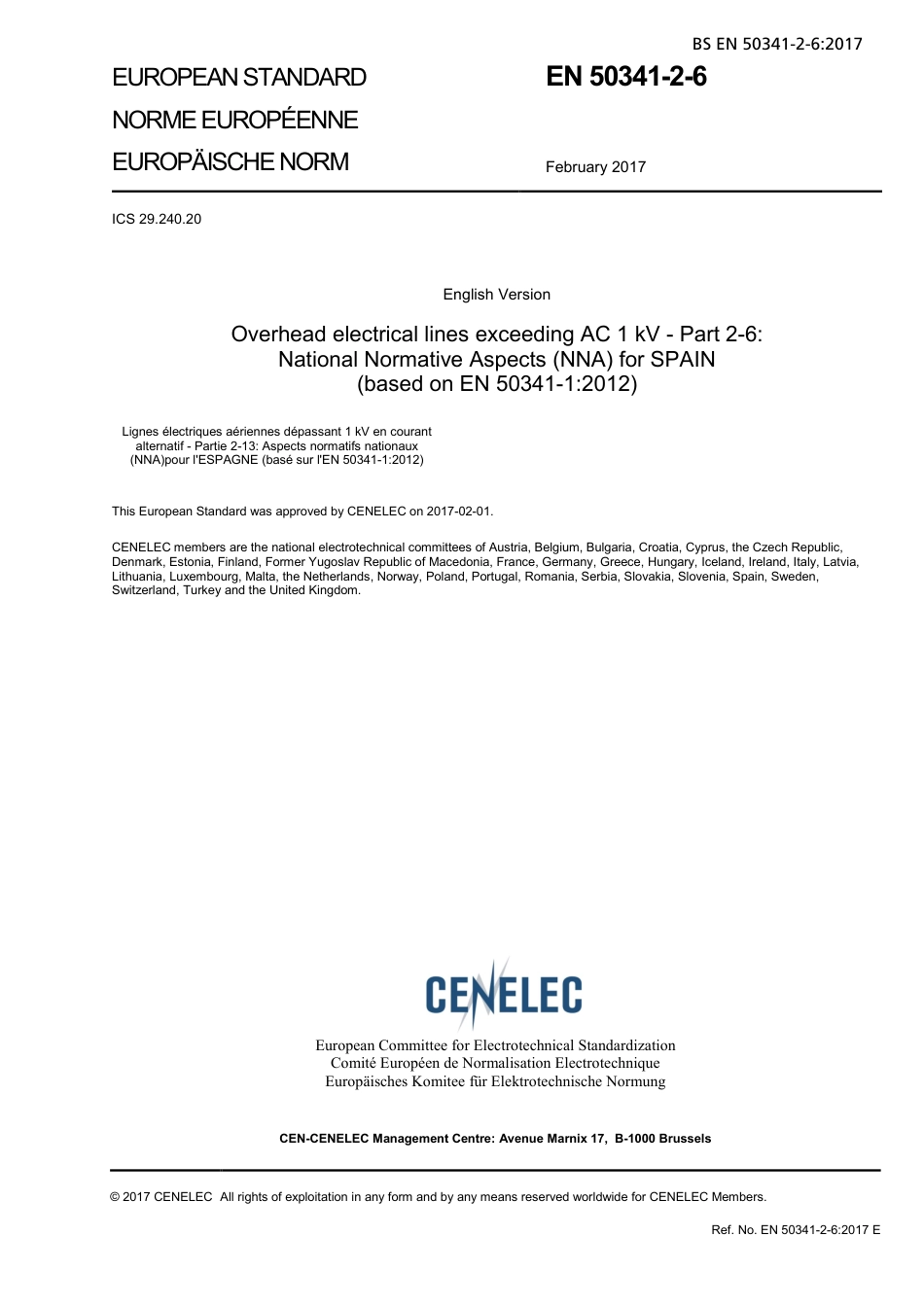 BS EN 50341-2-6-2017.pdf_第3页